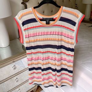 Marc by Marc Jacobs Multi Color Top Short Sleeve Shirt